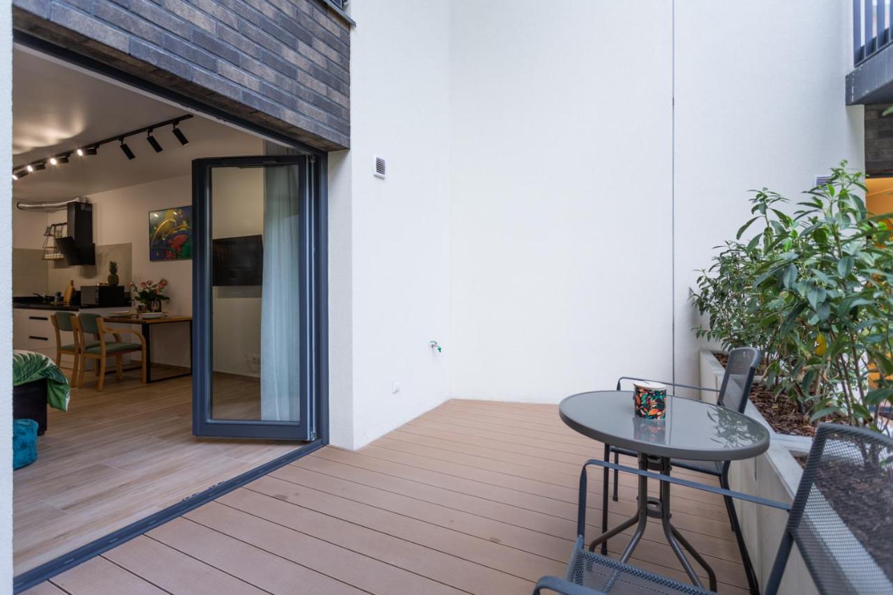 Luxurycity Apartment With Terrace Wrocław Exteriör bild